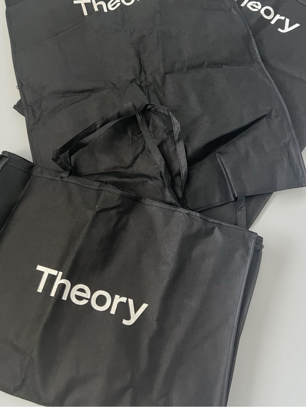 Theory Black Logo garment bag
